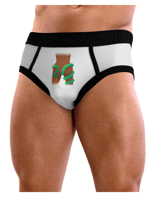 Lady Anaconda Design Dark Mens NDS Wear Briefs Underwear-Mens Briefs-NDS Wear-White-Small-Davson Sales