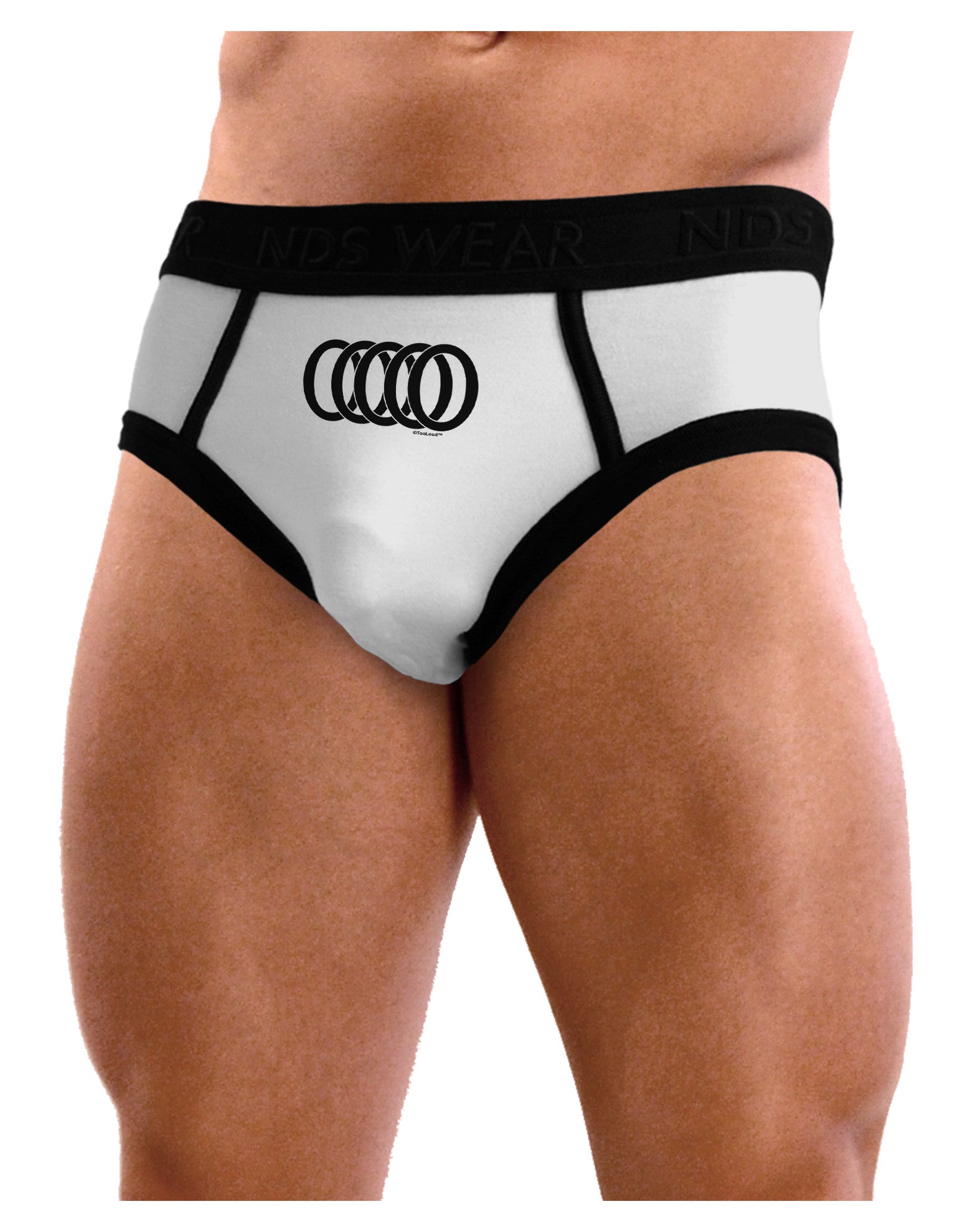 Five Golden Rings Mens NDS Wear Briefs Underwear-Mens Briefs-NDS Wear-White-Small-Davson Sales
