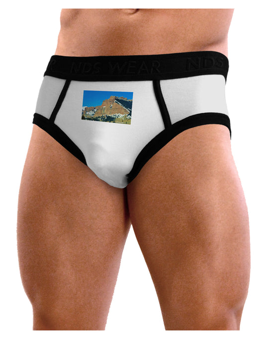Colorado Snowy Mountains Mens NDS Wear Briefs Underwear-Mens Briefs-NDS Wear-White-Small-Davson Sales