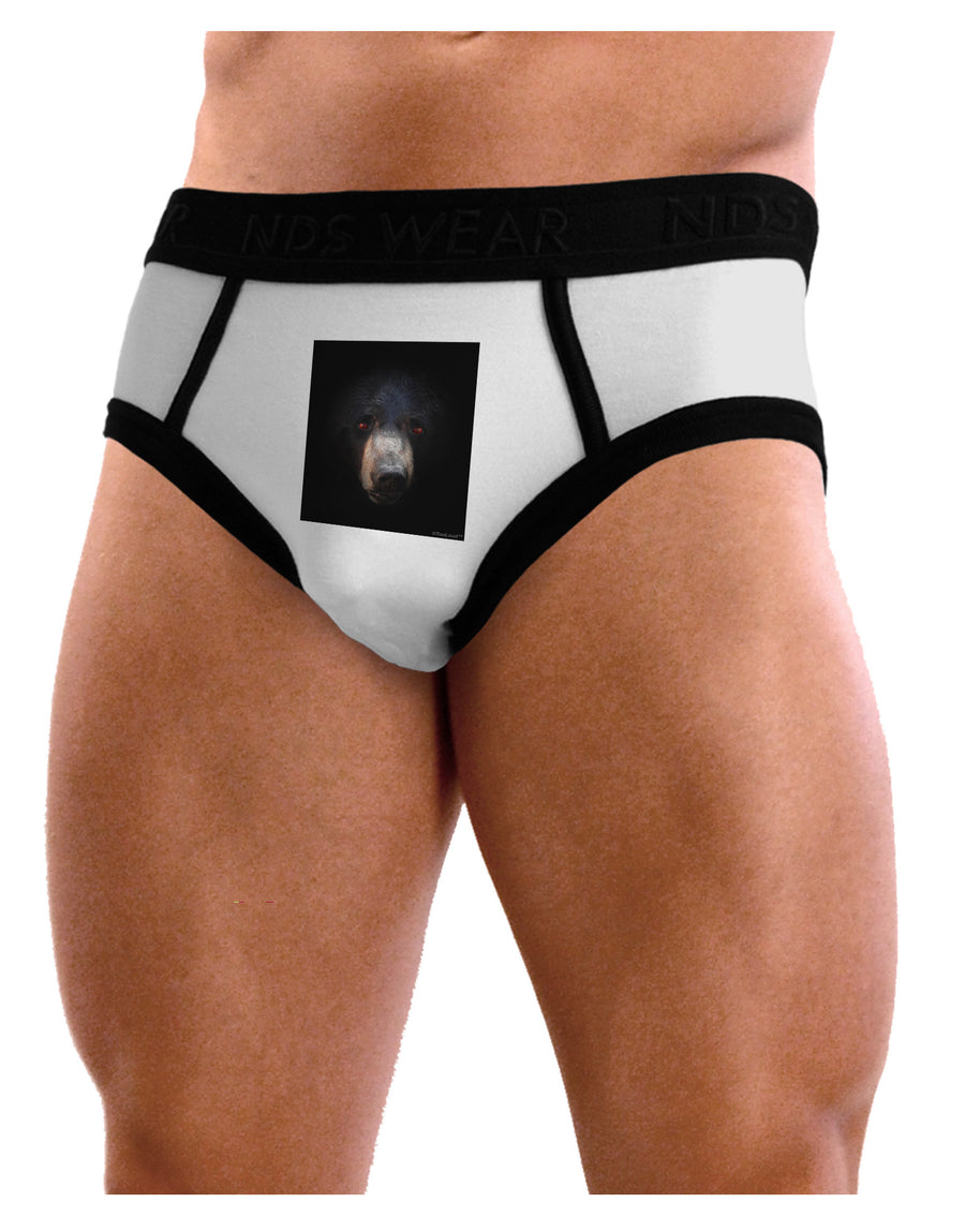 Scary Black Bear Mens NDS Wear Briefs Underwear-Mens Briefs-NDS Wear-White-Small-Davson Sales