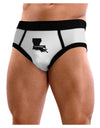 Louisiana - United States Shape Mens NDS Wear Briefs Underwear by TooLoud-Mens Briefs-NDS Wear-White-Small-Davson Sales