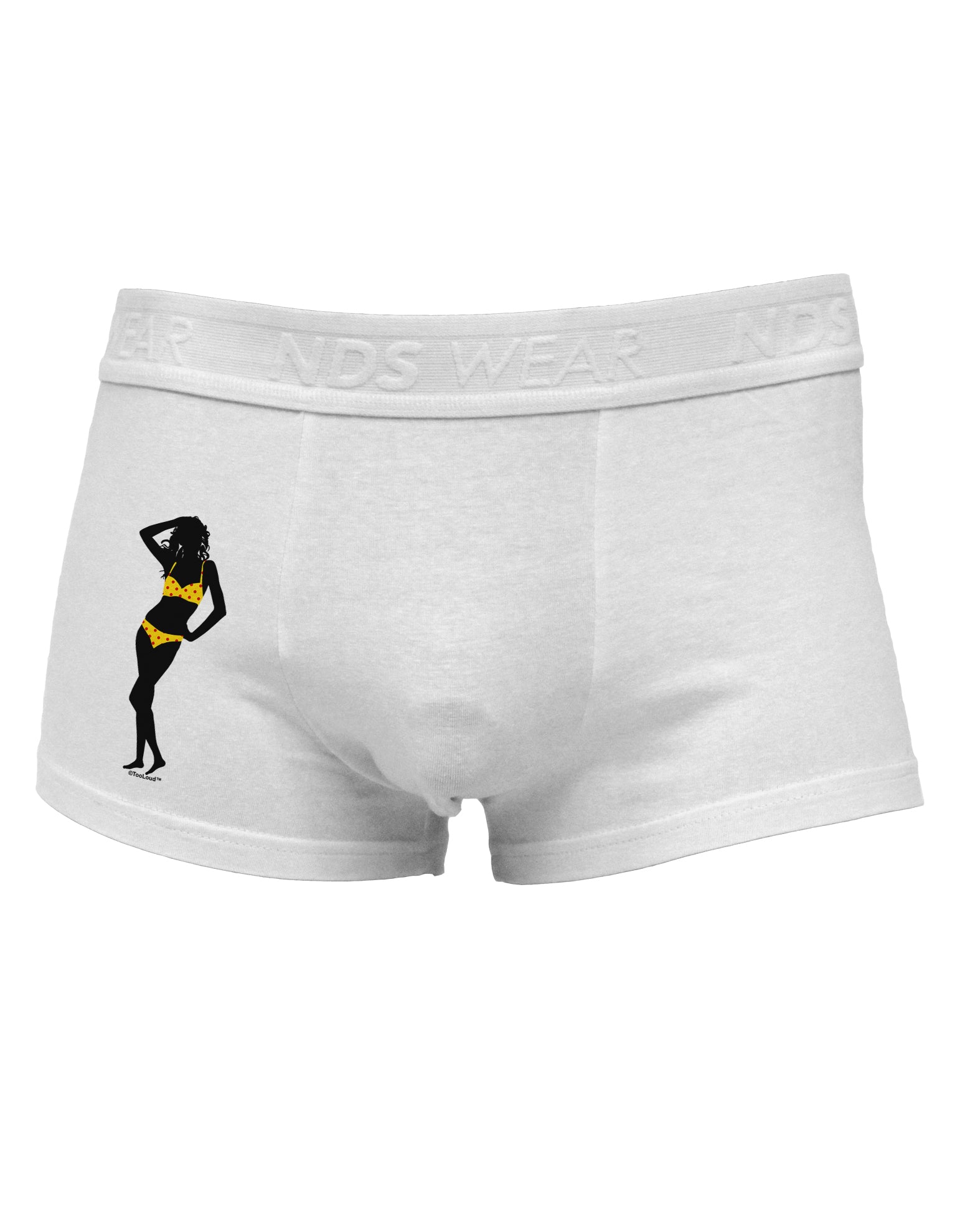 Polka Dot Bikini Shadow Side Printed Mens Trunk Underwear by TooLoud-Mens Trunk Underwear-NDS Wear-White-Small-Davson Sales