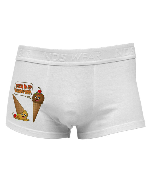 Suck It Up Buttercup Icecream Side Printed Mens Trunk Underwear-Mens Trunk Underwear-NDS Wear-White-Small-Davson Sales