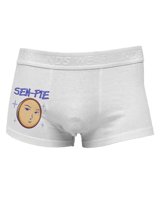 Sen-Pie Sama Kun San Chan Side Printed Mens Trunk Underwear-Mens Trunk Underwear-NDS Wear-White-Small-Davson Sales