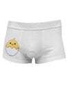 Cute Hatching Chick Design Side Printed Mens Trunk Underwear by TooLoud-Mens Trunk Underwear-NDS Wear-White-Small-Davson Sales
