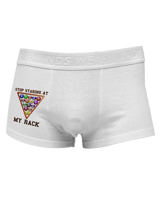 Stop Staring At My Rack - Pool Side Printed Mens Trunk Underwear-Mens Trunk Underwear-NDS Wear-White-Small-Davson Sales