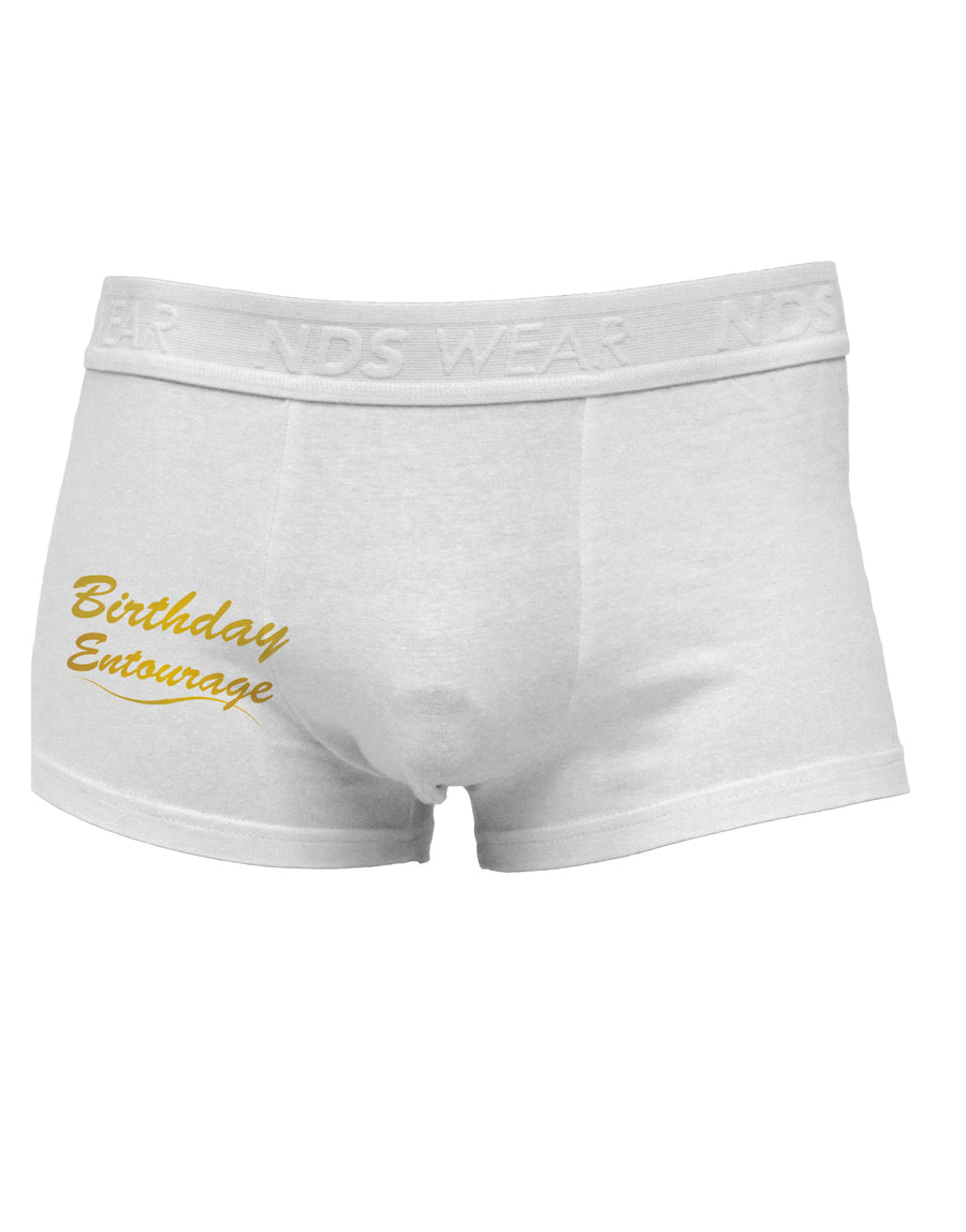 Birthday Entourage Text Side Printed Mens Trunk Underwear by TooLoud-Mens Trunk Underwear-NDS Wear-White-Small-Davson Sales