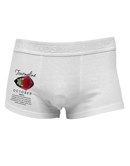 Birthstone Tourmaline Side Printed Mens Trunk Underwear by TooLoud-Mens Trunk Underwear-NDS Wear-White-Small-Davson Sales