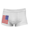 Beer Pong Flag Side Printed Mens Trunk Underwear-Mens Trunk Underwear-NDS Wear-White-Small-Davson Sales