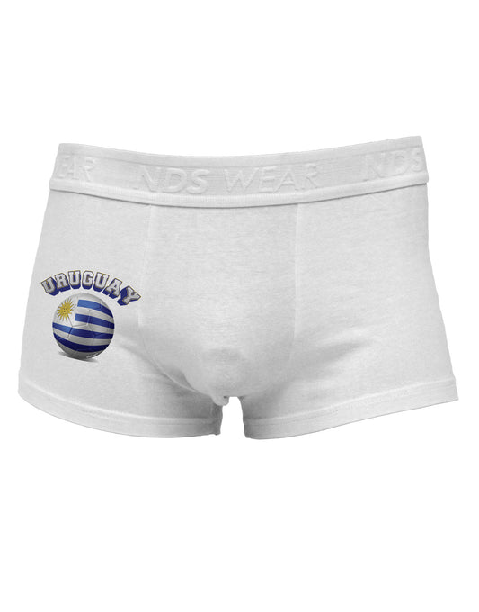 Soccer Ball Flag - Uruguay Side Printed Mens Trunk Underwear-Mens Trunk Underwear-NDS Wear-White-Small-Davson Sales