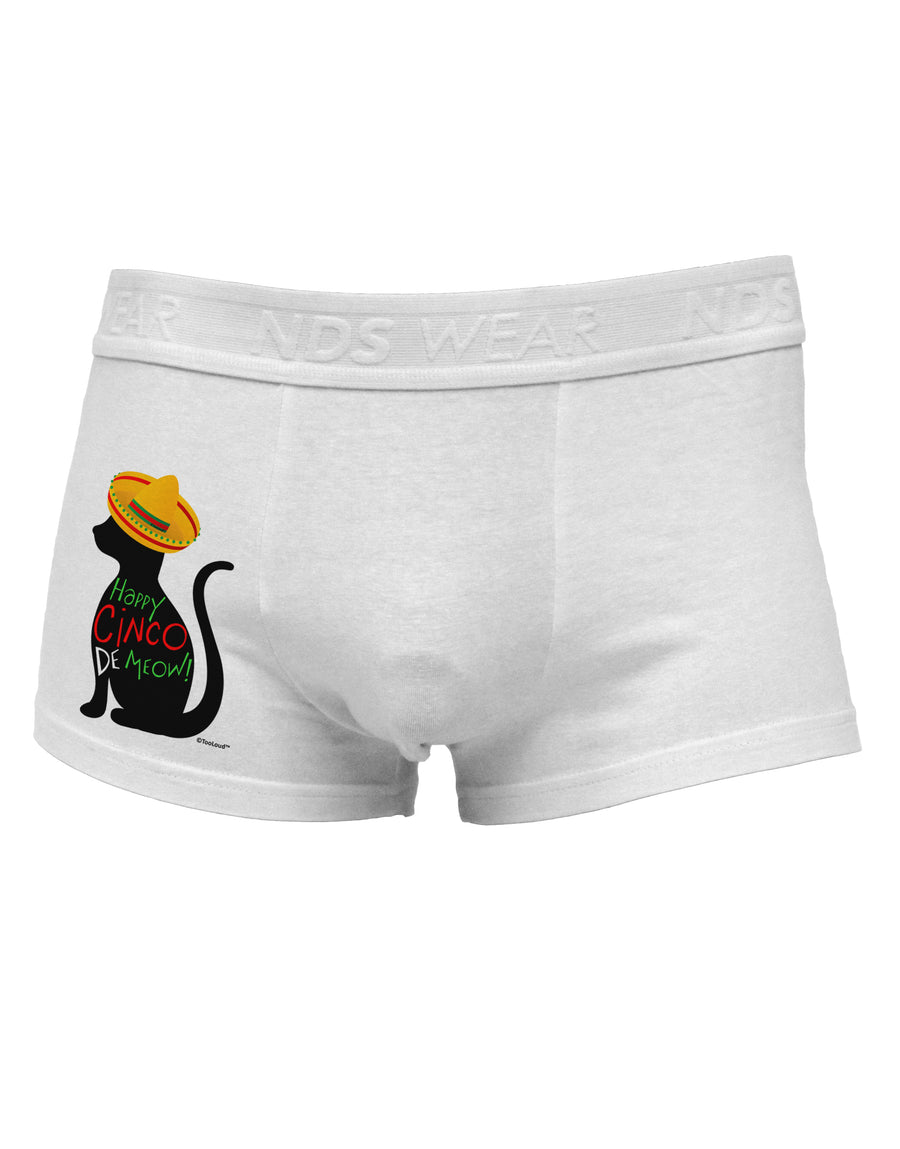 Happy Cinco de Meow - Cinco de Mayo Cat Side Printed Mens Trunk Underwear by TooLoud-Mens Trunk Underwear-NDS Wear-White-Small-Davson Sales