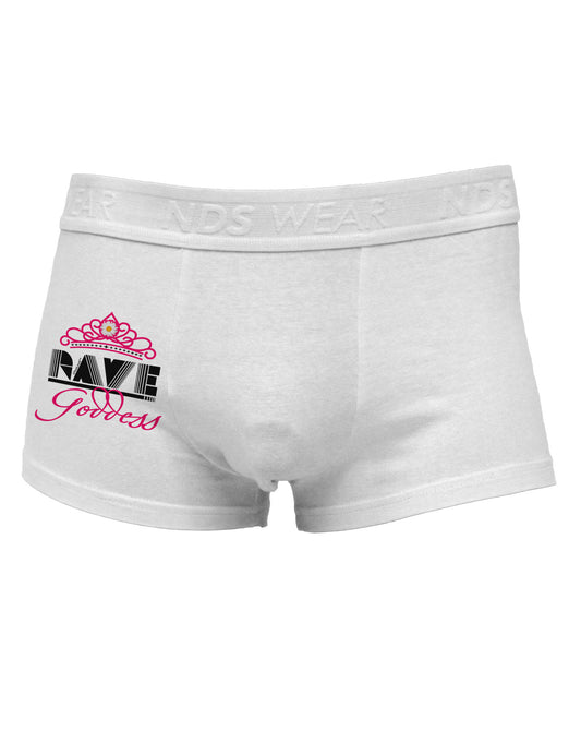 Rave Goddess Side Printed Mens Trunk Underwear-Mens Trunk Underwear-NDS Wear-White-Small-Davson Sales