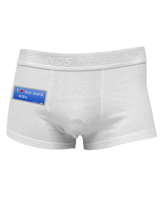 I Heart My Nerd Wife - Retro Side Printed Mens Trunk Underwear by TooLoud-Mens Trunk Underwear-NDS Wear-White-Small-Davson Sales