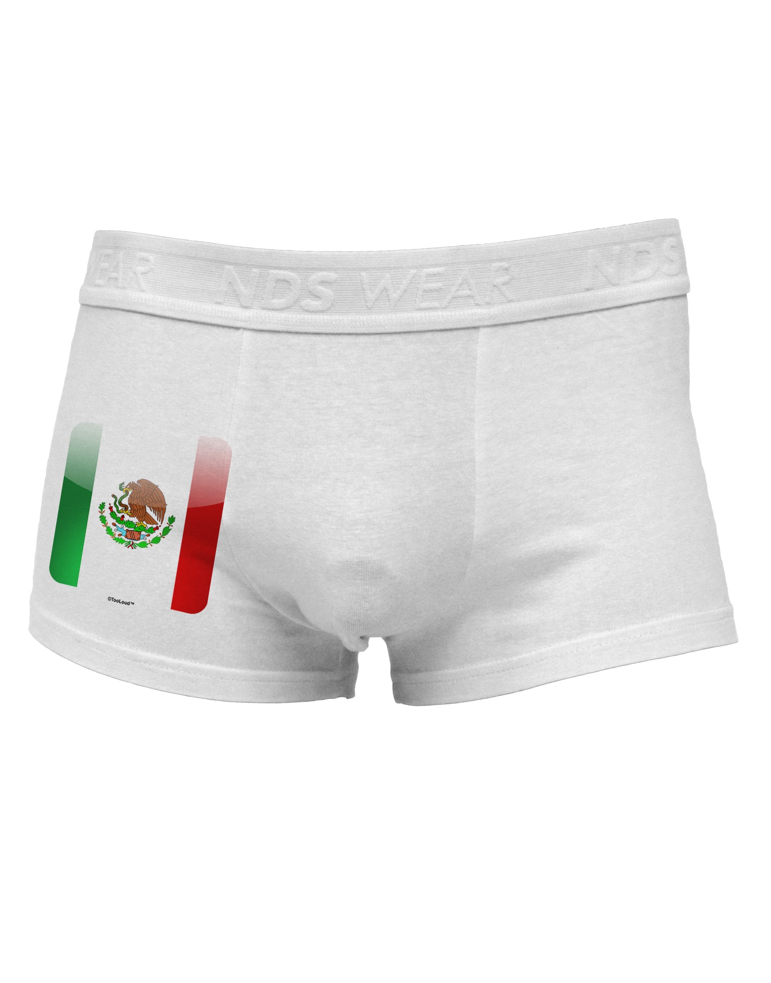 Mexican Flag App Icon Side Printed Mens Trunk Underwear by TooLoud-Mens Trunk Underwear-NDS Wear-White-Small-Davson Sales