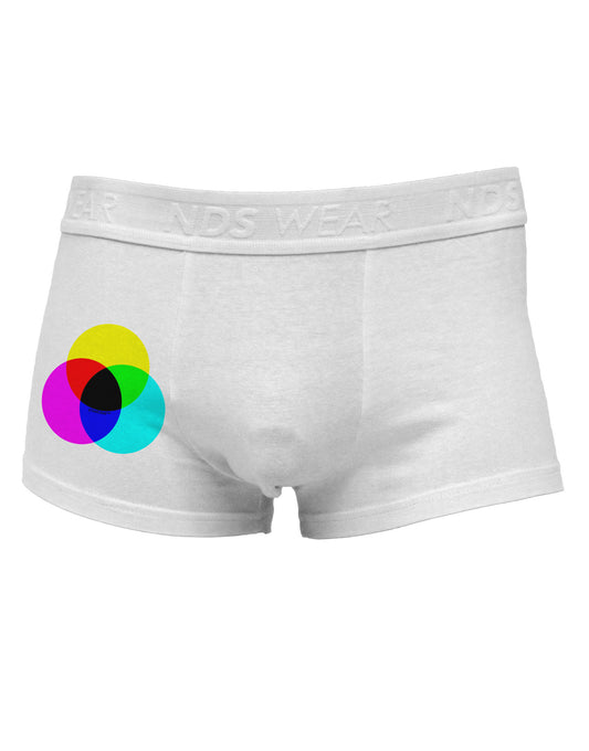CMYK Color Model Side Printed Mens Trunk Underwear by TooLoud-Mens Trunk Underwear-TooLoud-White-Small-Davson Sales