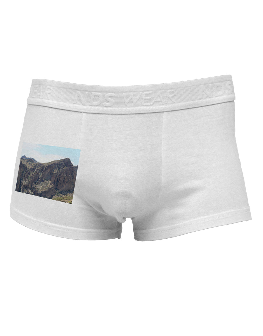 Arizona Saguaro Lake Mountains Side Printed Mens Trunk Underwear-Mens Trunk Underwear-NDS Wear-White-Small-Davson Sales