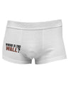 Where Is The Wall Side Printed Mens Trunk Underwear by TooLoud-Mens Trunk Underwear-NDS Wear-White-Small-Davson Sales
