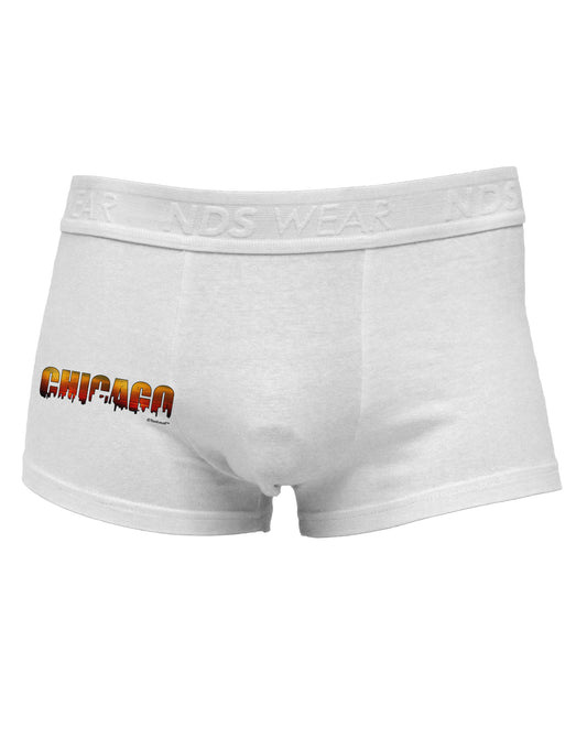 Chicago Skyline Cutout - Sunset Sky Side Printed Mens Trunk Underwear by TooLoud-Mens Trunk Underwear-TooLoud-White-Small-Davson Sales