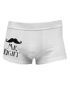 Mr Right Side Printed Mens Trunk Underwear-Mens Trunk Underwear-NDS Wear-White-Small-Davson Sales