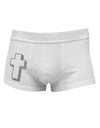 Simple Cross Design Glitter - Silver Side Printed Mens Trunk Underwear by TooLoud-Mens Trunk Underwear-NDS Wear-White-Small-Davson Sales