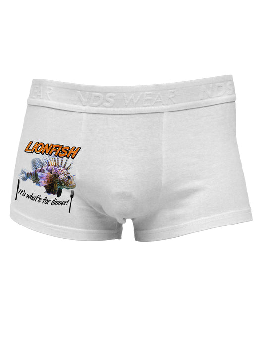 Lionfish - It's What's For Dinner Side Printed Mens Trunk Underwear-Mens Trunk Underwear-NDS Wear-White-Small-Davson Sales