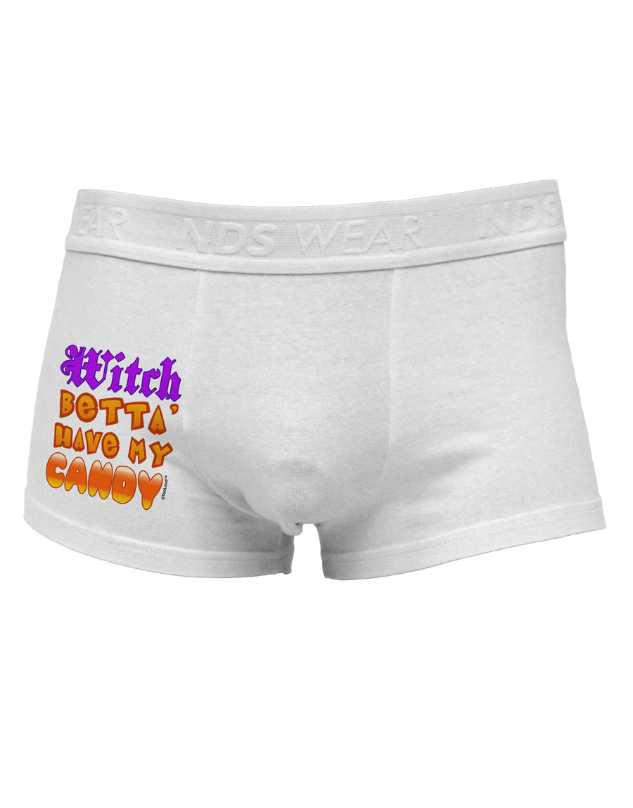 Witch Betta Have My Candy Color Side Printed Mens Trunk Underwear-Mens Trunk Underwear-NDS Wear-White-Small-Davson Sales