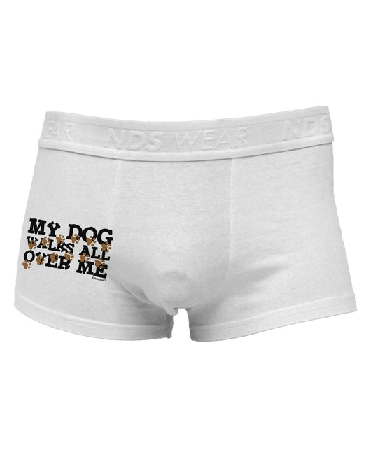 My Dog Walks All Over Me Side Printed Mens Trunk Underwear by TooLoud-Mens Trunk Underwear-TooLoud-White-Small-Davson Sales