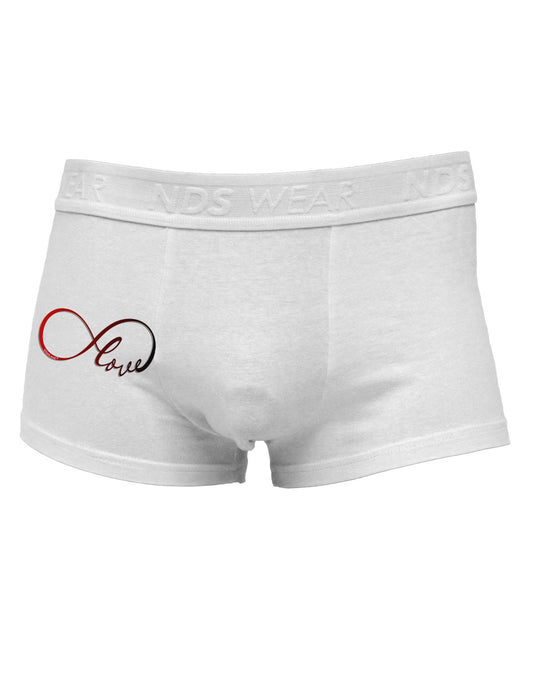Infinite Love Side Printed Mens Trunk Underwear-Mens Trunk Underwear-NDS Wear-White-Small-Davson Sales
