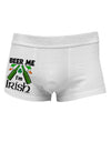 Beer Me I'm Irish Side Printed Mens Trunk Underwear-Mens Trunk Underwear-NDS Wear-White-Small-Davson Sales