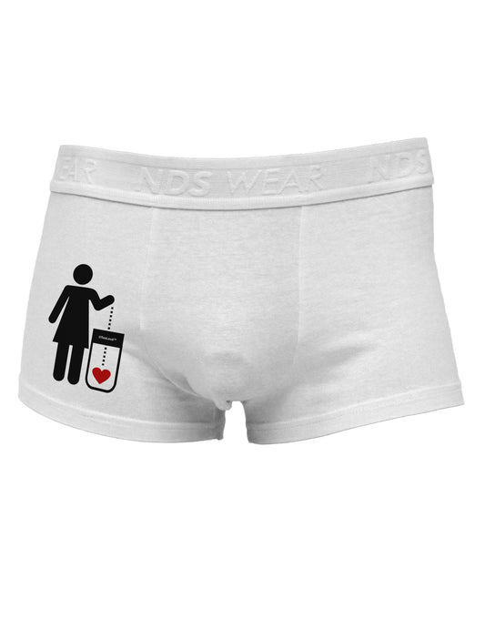 Single and Happy - Single Woman Side Printed Mens Trunk Underwear by TooLoud-Mens Trunk Underwear-NDS Wear-White-Small-Davson Sales