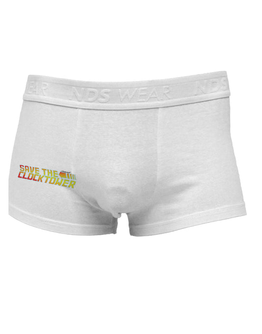 Save The Clock Tower Side Printed Mens Trunk Underwear by TooLoud-Mens Trunk Underwear-NDS Wear-White-Small-Davson Sales