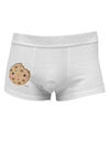 Cute Matching Milk and Cookie Design - Cookie Side Printed Mens Trunk Underwear by TooLoud-Mens Trunk Underwear-NDS Wear-White-Small-Davson Sales