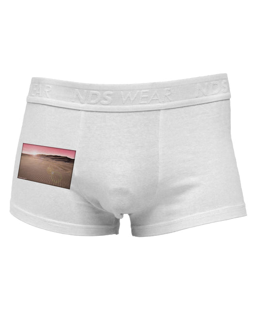 Victor Mines Pink Sunrise Side Printed Mens Trunk Underwear-Mens Trunk Underwear-NDS Wear-White-Small-Davson Sales