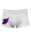 Cute Single Dark Angel Wing Black and Purple Side Printed Mens Trunk Underwear-Trunk Underwear-TooLoud-White-Small-Davson Sales