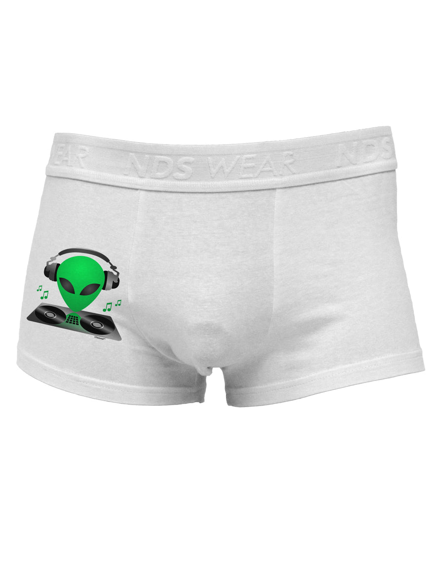 Alien DJ Side Printed Mens Trunk Underwear-Mens Trunk Underwear-NDS Wear-White-Small-Davson Sales