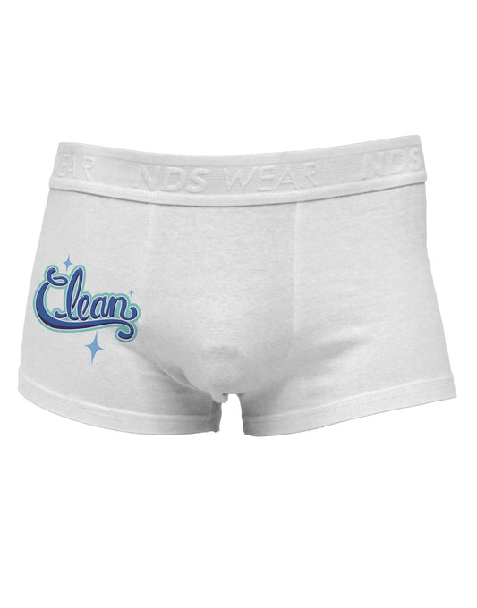 Clean Text Side Printed Mens Trunk Underwear-Mens Trunk Underwear-NDS Wear-White-Small-Davson Sales