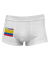 Colombia Flag Side Printed Mens Trunk Underwear-Mens Trunk Underwear-NDS Wear-White-Small-Davson Sales