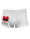 I Mustache You To Be My Valentine Side Printed Mens Trunk Underwear-Mens Trunk Underwear-NDS Wear-White-Small-Davson Sales