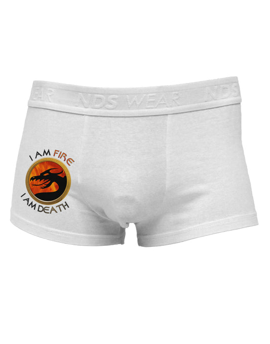 I Am Fire I Am Death Side Printed Mens Trunk Underwear by TooLoud-Mens Trunk Underwear-NDS Wear-White-Small-Davson Sales