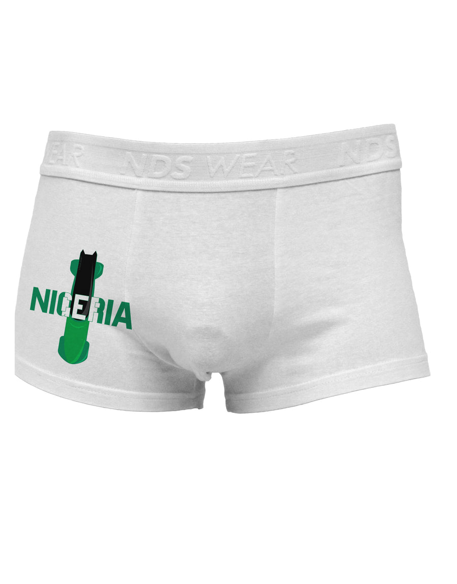 Nigeria Bobsled Side Printed Mens Trunk Underwear by TooLoud-Mens Trunk Underwear-NDS Wear-White-Small-Davson Sales