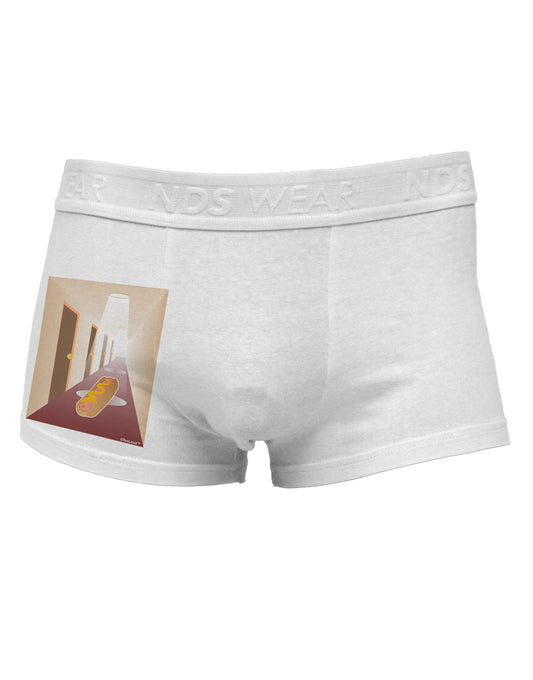 Hotdog in a Hallway Side Printed Mens Trunk Underwear-Mens Trunk Underwear-NDS Wear-White-Small-Davson Sales