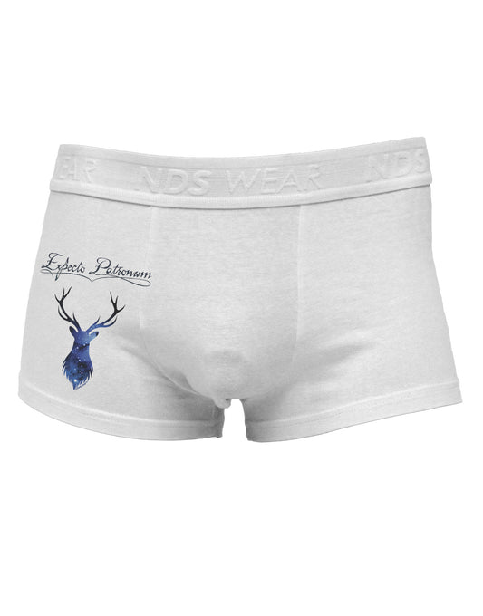 Expecto Patronum Space Stag Side Printed Mens Trunk Underwear-Mens Trunk Underwear-NDS Wear-White-Small-Davson Sales