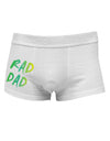 Rad Dad Design - 80s Neon Side Printed Mens Trunk Underwear-Mens Trunk Underwear-NDS Wear-White-Small-Davson Sales