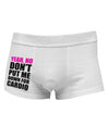 TooLoud Yeah No Don't Put Me Down For Cardio Side Printed Mens Trunk Underwear-Mens Trunk Underwear-NDS Wear-White-Small-Davson Sales