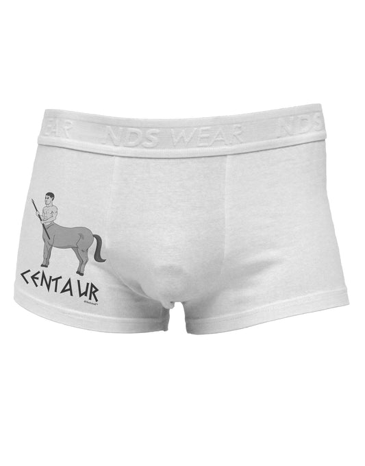 Greek Mythology Centaur Design - Grayscale - Text Side Printed Mens Trunk Underwear by TooLoud-Mens Trunk Underwear-NDS Wear-White-Small-Davson Sales
