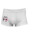Be My Player 2 Side Printed Mens Trunk Underwear-Mens Trunk Underwear-NDS Wear-White-Small-Davson Sales