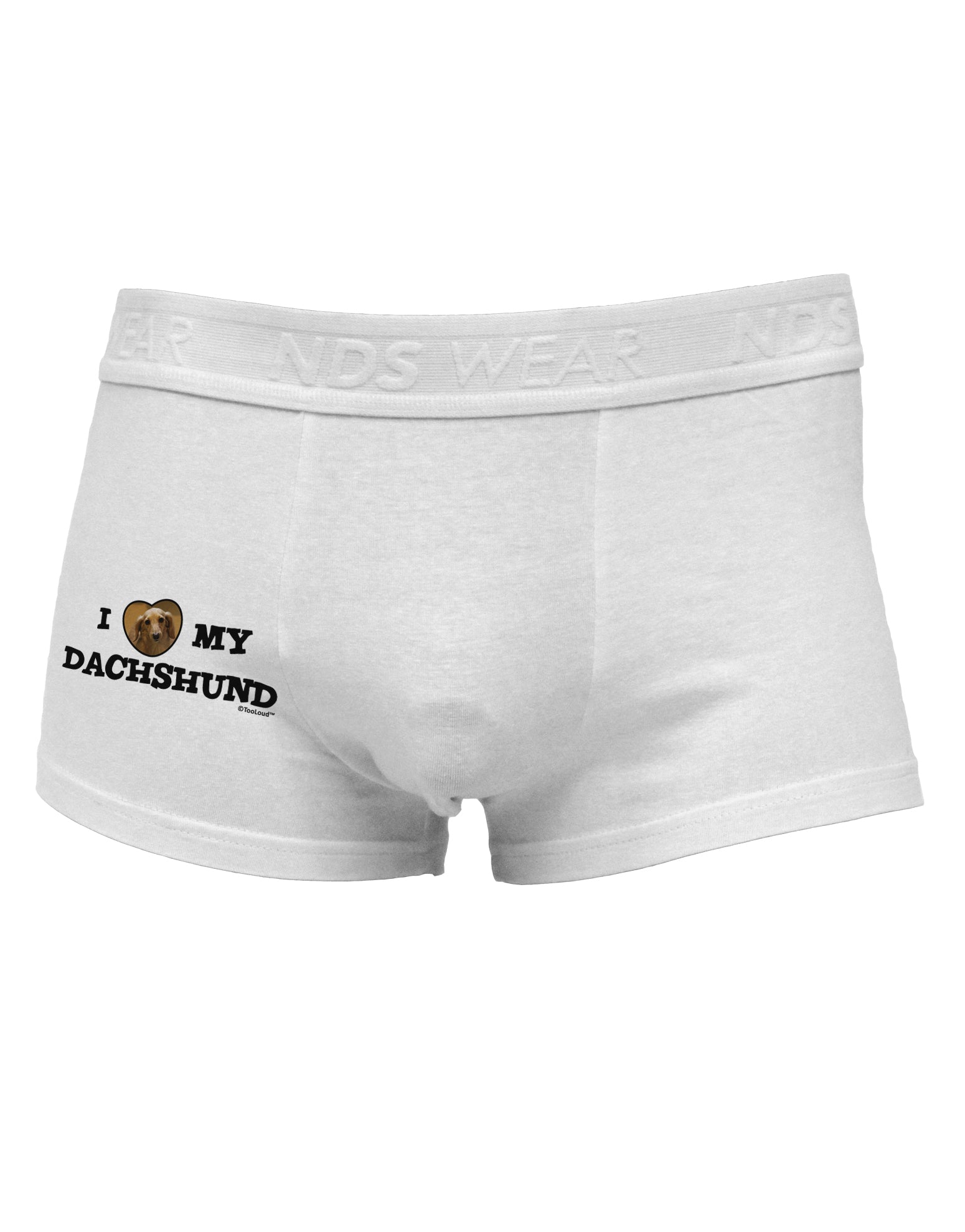I Heart My Dachshund Side Printed Mens Trunk Underwear by TooLoud-Mens Trunk Underwear-TooLoud-White-Small-Davson Sales