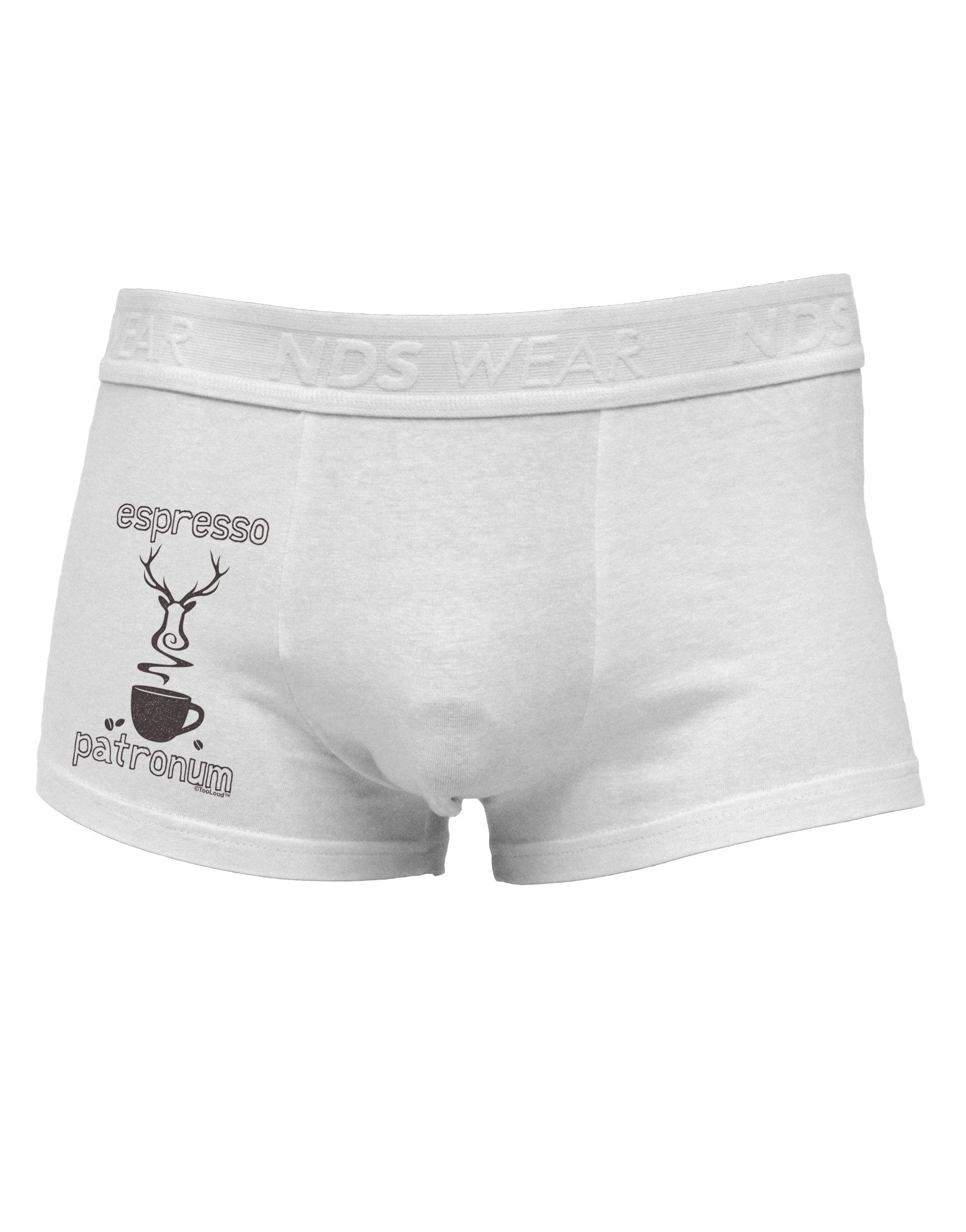 Espresso Patronum Side Printed Mens Trunk Underwear-Mens Trunk Underwear-NDS Wear-White-Small-Davson Sales