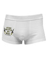 Black Friday Vet - Outta My Way Side Printed Mens Trunk Underwear-Mens Trunk Underwear-NDS Wear-White-X-Large-Davson Sales