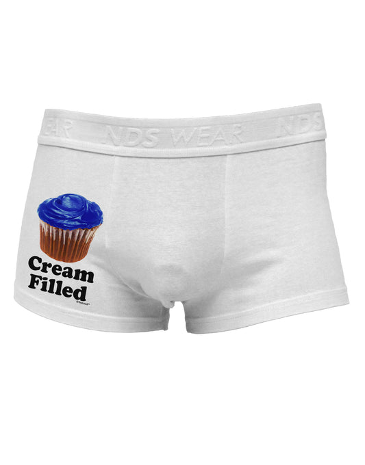 Cream Filled Blue Cupcake Design Side Printed Mens Trunk Underwear by TooLoud-Mens Trunk Underwear-TooLoud-White-Small-Davson Sales
